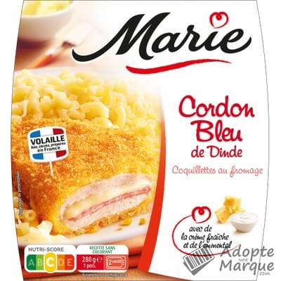 Marie Cordon Bleu de Dinde & Coquillettes au Fromage La barquette de 280G