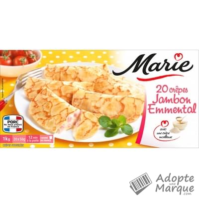 Marie Crêpes Jambon Emmental La boîte de 20 crêpes - 1KG