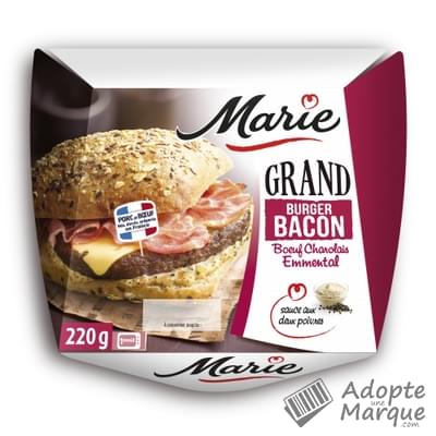 Marie Grand Burger Bacon La boîte de 220G