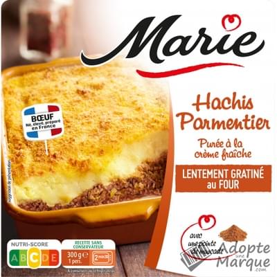 Marie Hachis Parmentier Purée à la Crème fraîche La barquette de 300G