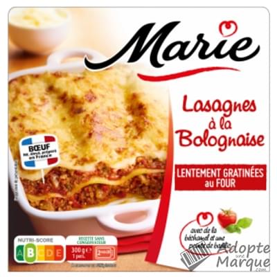 Marie Lasagnes à la Bolognaise lentement gratinée au four La