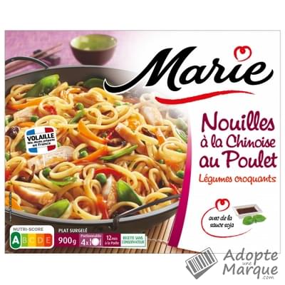Marie Nouilles à la Chinoise au Poulet & Légumes croquants La barquette de 900G