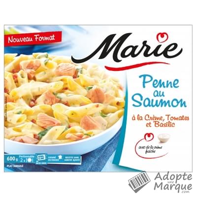 Marie Penne au Saumon à la Crème, Tomates & Basilic La barquette de 600G