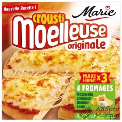 Marie Pizza Croustimoelleuse Originale 4 Fromages Les 3 pizzas de 390G