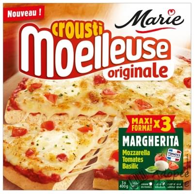 Marie Pizza Croustimoelleuse Originale Margherita Les 3 pizzas de 400G