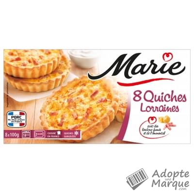 Marie Quiche Lorraine La boîte de 8 quiches - 800G
