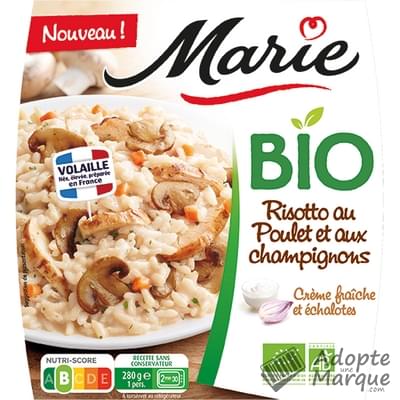 Marie Risotto au Poulet & aux Champignons Bio La barquette de 280G