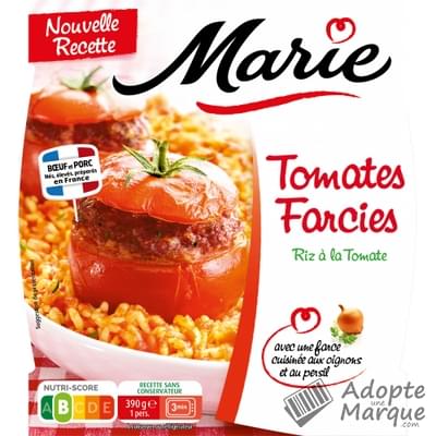 Marie Tomates farcies & Riz à la Tomate La barquette de 390G