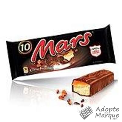 Mars Barres de Chocolat au Lait fourrées au Caramel Cœur Fondant Les 10 barres - 420G