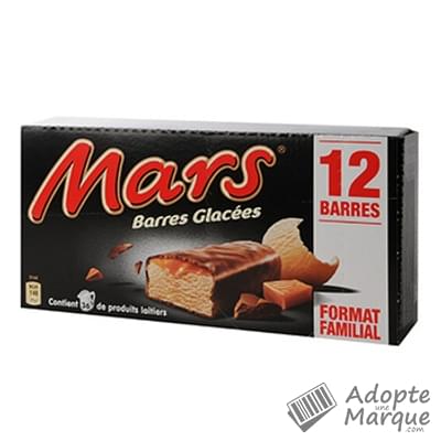 Mars Barres glacées Les 12 barres - 612ML