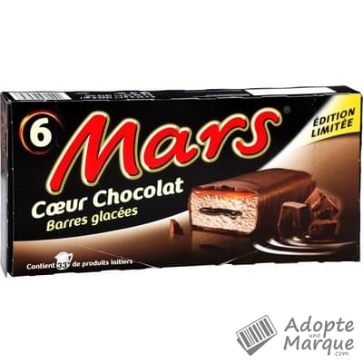Mars Barres glacées Cœur Chocolat Les 6 barres - 270ML