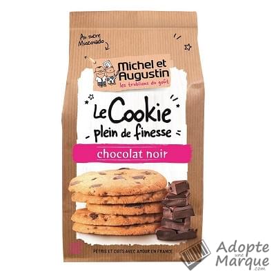 Michel et Augustin Le Cookie plein de finesse au Chocolat Noir Le paquet de 140G