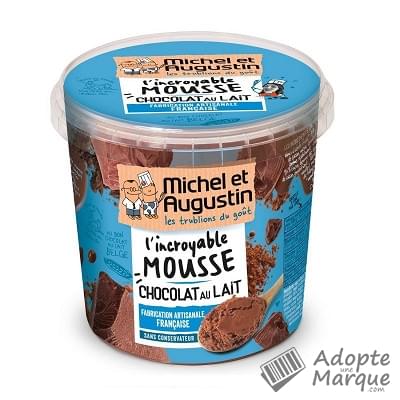 Michel et Augustin L'Incroyable Mousse au Chocolat au Lait Le pot de 500ML