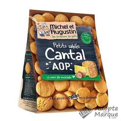 Michel et Augustin Petits Sablés apéritif Cantal AOP Le paquet de 100G