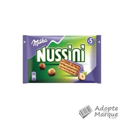 Milka Barres chocolatées Nussini "Le paquet de 5 barres - 157,5G"