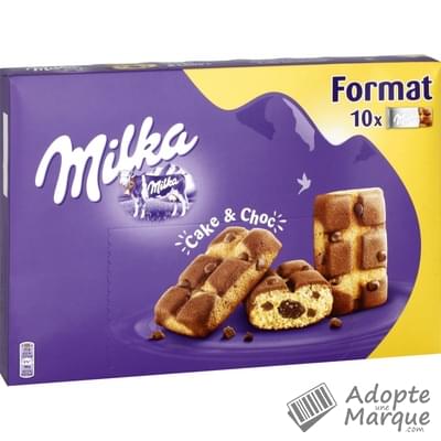 Milka Cake & Choc - Gâteaux moelleux au chocolat Le paquet de 10 gâteaux - 350G