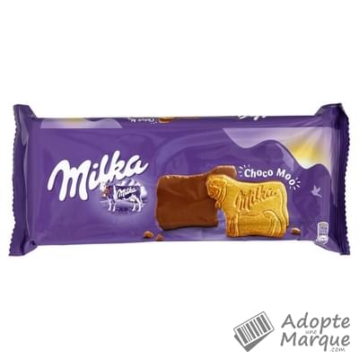 Milka Choco Moo - Biscuits nappés chocolat au lait Le paquet de 15 biscuits - 200G
