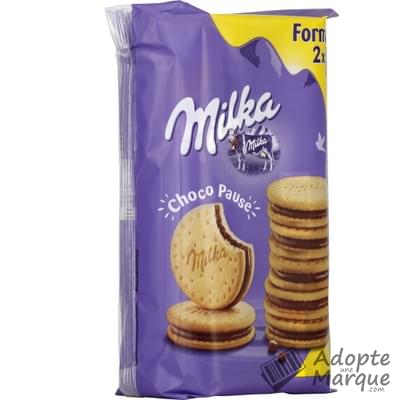 Milka Choco Pause - Biscuits fourrés au chocolat Les 2 paquets de 13 biscuits - 260G