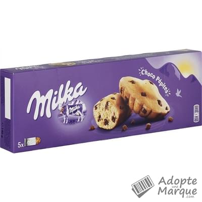 Milka Choco Pépites - Gâteaux fourrés aux pépites de chocolat Le paquet de 5 gâteaux - 140G
