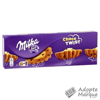 Milka Choco Twist - Gâteaux fourrés aux pépites de chocolat Le paquet de 5 gâteaux - 140G