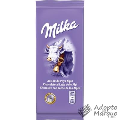 Milka Chocolat au lait du pays alpin La tablette de 200G
