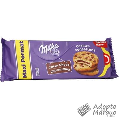 Milka Cookies Sensations Coeur Choco Fondant Le paquet de 12 cookies - 312G
