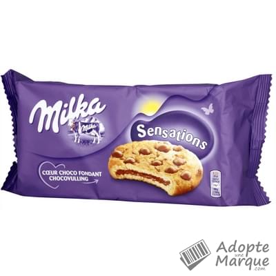 Milka Cookies Sensations Coeur Choco Fondant Le paquet de 7 cookies - 182G