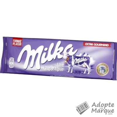 Milka Extra Gourmand - Chocolat au lait du pays alpin La tablette de 270G