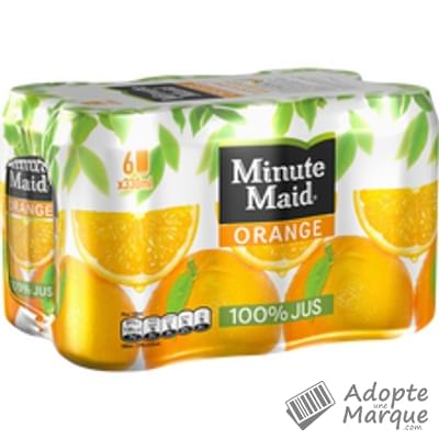 Minute Maid Jus d'Orange 100% Jus Les 6 canettes de 33CL