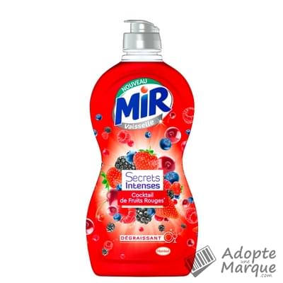 MIR Vaisselle Liquide Vaisselle Secrets de Fruits Intenses Cocktail de Fruits Rouges Le flacon de 500ML