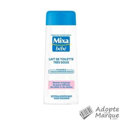 Mixa Bébé - Lait de toilette très doux Le flacon de 250ML