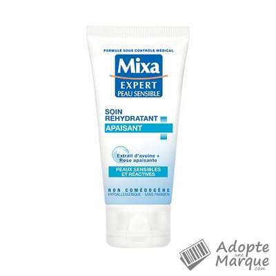 Mixa Expert Peau Sensible - Soin Rehydratant Apaisant Le tube de 50ML