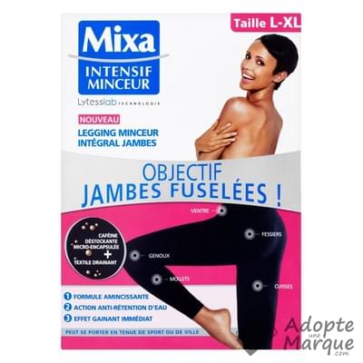 Mixa Intensif Minceur - Legging Minceur Intégral Jambes - Taille L-XL - Couleur Noir La boîte de 1 legging