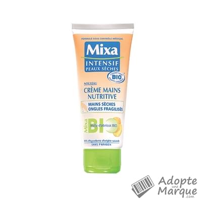 Mixa Intensif Peaux Sèches - Crème Mains Nutritive Bio Le tube de 100ML