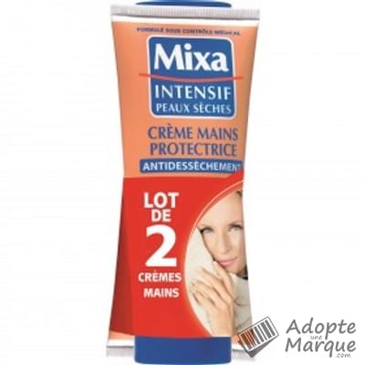 Mixa Intensif Peaux Sèches - Crème Mains Protectrice Antidessèchement Les 2 tubes de 100ML