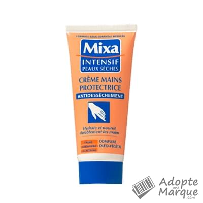 Mixa Intensif Peaux Sèches - Crème Mains Protectrice Antidessèchement Le tube de 100ML