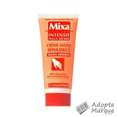 Mixa Intensif Peaux Sèches - Crème Mains Réparatrice Mains Abîmées Le tube de 100ML