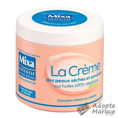 Mixa Intensif Peaux Sèches - Crème pour Peaux Sèches & Sensibles aux Huiles végétales Le pot de 400ML