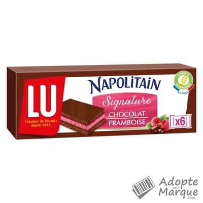 Napolitain Génoises fourrées au Chocolat & Framboise Le paquet de 174G