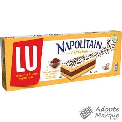 Napolitain Génoises fourrées au Chocolat Le paquet de 180G