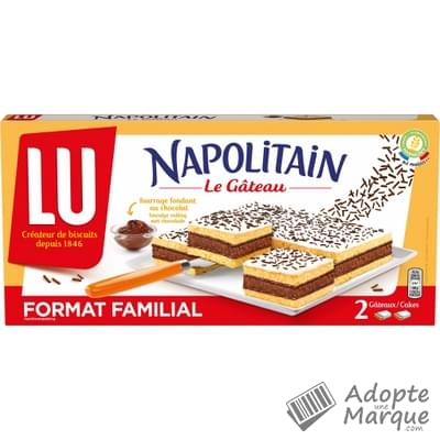 Napolitain Génoises fourrées au Chocolat Le paquet de 400G