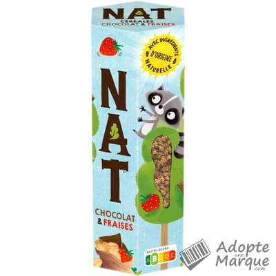 NAT Céréales Chocolat & Fraises Le paquet de 270G