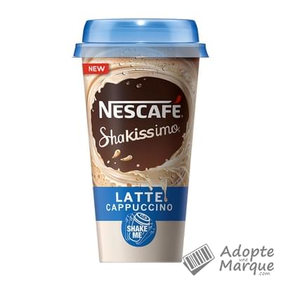 Nescafé Boisson Lactée Shakissimo Latte Cappuccino La cup de 190ML