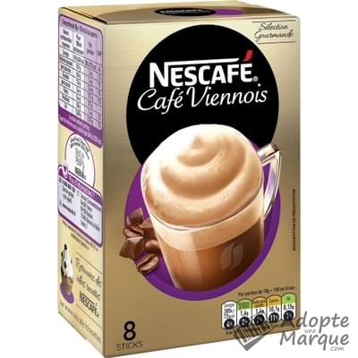 Nescafé Café Viennois Instantané La boîte de 8 sticks - 144G