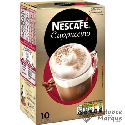 Nescafé Cappuccino Instantané La boîte de 10 sticks - 140G