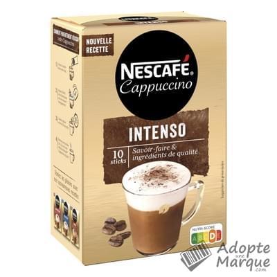 Nescafé Cappuccino Intenso Instantané La boîte de 10 sticks - 125G
