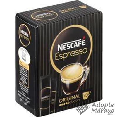 Nescafé Espresso - Café Instantané Original La boîte de 70 sticks - 126G