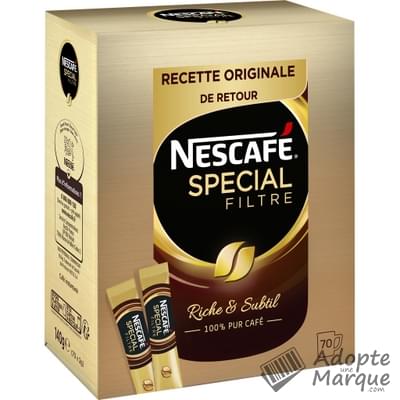 Nescafé Spécial Filtre - Café Instantané La boîte de 70 sticks - 140G