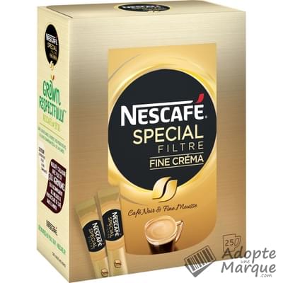 Nescafé Spécial Filtre - Café Instantané Filtre Fine Créma La boîte de 25 sticks - 50G