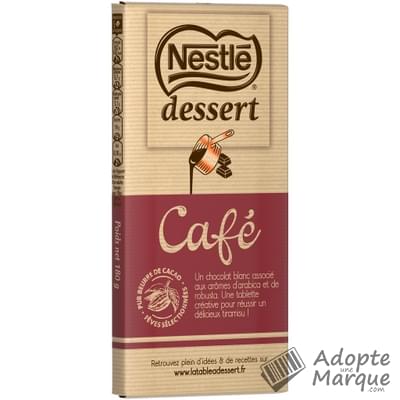 Nestlé Dessert Chocolat Café pâtissier La tablette de 180G